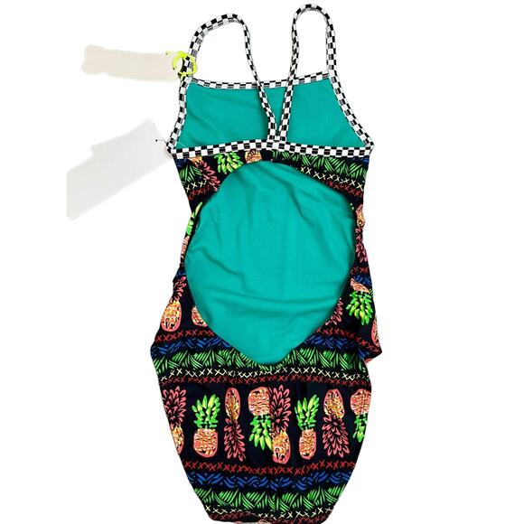 The Finals Funnies Tropical Party WingBack NonFoil 1pc Swimsuit Multi Size 26 - Picture 3 of 8